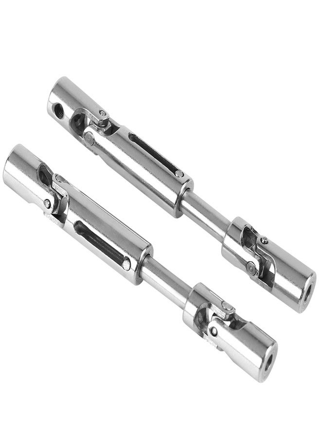 Kodrily RC Crawler Drive Shaft for RC, Upgrade Accessories Metal Drive Shafts Set, 2Pcs Silver 1/16 Car Driveshaft Compatible with WPL 1/16 Scale Rc Military Truck, 2.36 x 0.31inch - Image 5